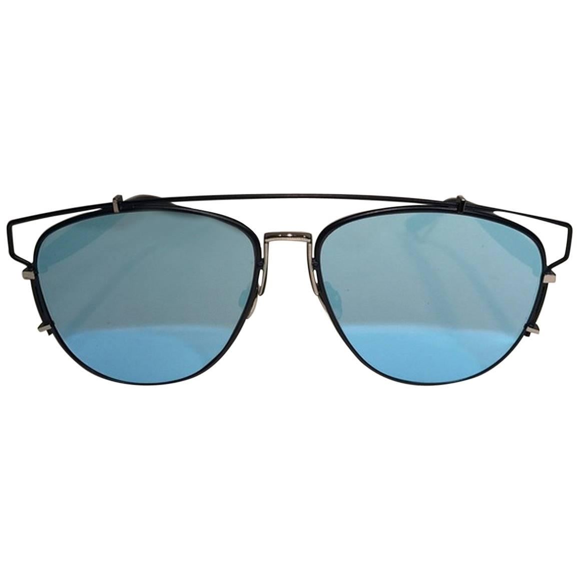 Dior Blue Mirrored Technologic Sunglasses