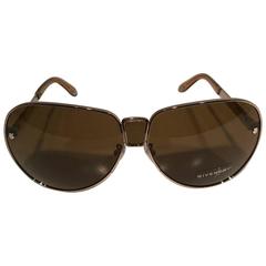 Givenchy Silver Aviator Sunglasses