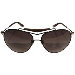 Givenchy Black Aviator Sunglasses