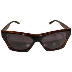 Givenchy Brown Rectangular Sunglasses
