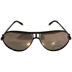 Givenchy Mirrored Black Aviator Sunglasses