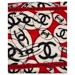 Chanel CC silk scarf