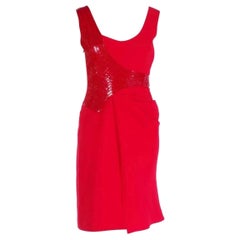 New Versace Embellished Red Dress (Robe rouge avec ornements)