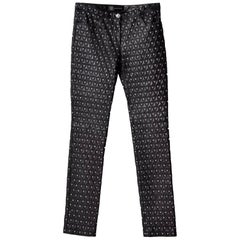 S/S 2013 Look #30 VERSACE Studded Black Lamb Leather Moto Pants