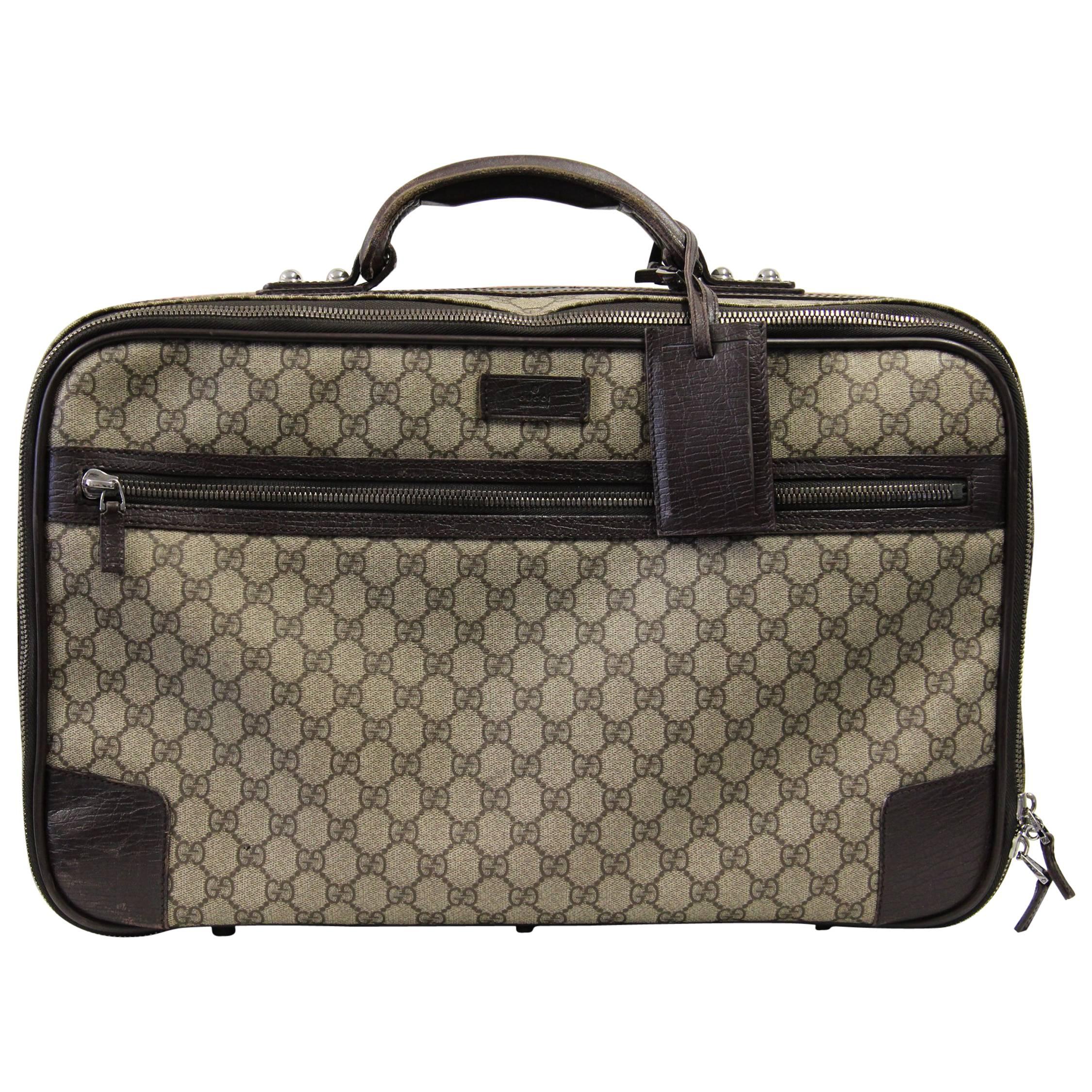 2000S Gucci Logo Suitcase
