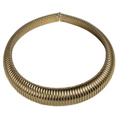 Elegant Gilt Gas Pipe Collar