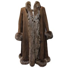 1990s Valentino Brown Fox And Reindeer Fur