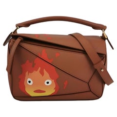 Loewe x Howl's Moving Castle Studio Ghibli Puzzle Calcifer Small Tan Caramel