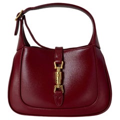 Gucci Jackie 1961 Mini Red Burgundy Leather Bag