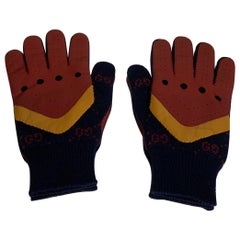 Guantes de piel y lana Gucci