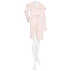 Hermès Light Pink Cashmere Wide Collar Coat