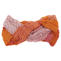 Missoni Multicolor Patterned Lurex Knit Twisted Headband