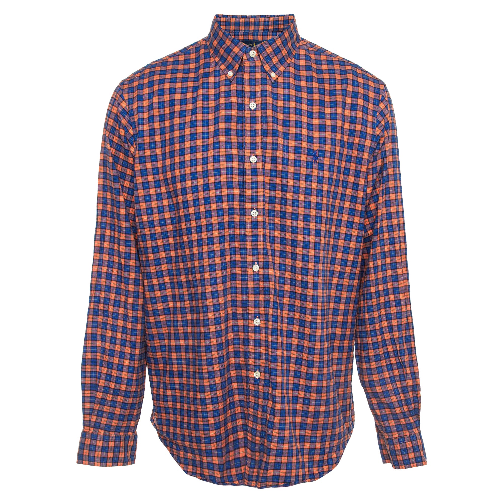 Ralph Lauren - Camicia in cotone tartan multicolore XL