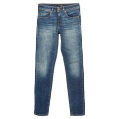 Roberto Cavalli Blue Washed Denim Skinny Jeans S Taille 26"