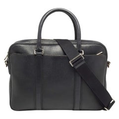 Coach Black Leather Metropolitan Briefcase/Laptop Bag