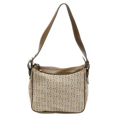 Celine Tri Color Macadam Canvas and Leather Vintage Shoulder Bag