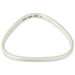 Tane Mexico Sterling Silver Triangular Bangle Bracelet