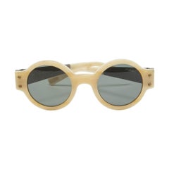Lanvin Cream Acetate SLN 512S Round Sunglasses