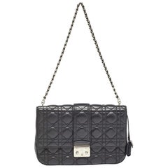 Dior Black Cannage Leather Miss Dior Promenade Shoulder Bag