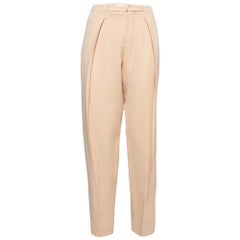 Chloe Light Beige Crepe Trousers M