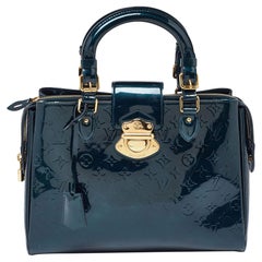 Louis Vuitton Bleu Nuit Monogram Vernis Melrose Avenue Bag