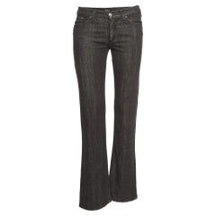 Versace Jeans Couture Black Embroidered Denim Jeans M Waist 30"