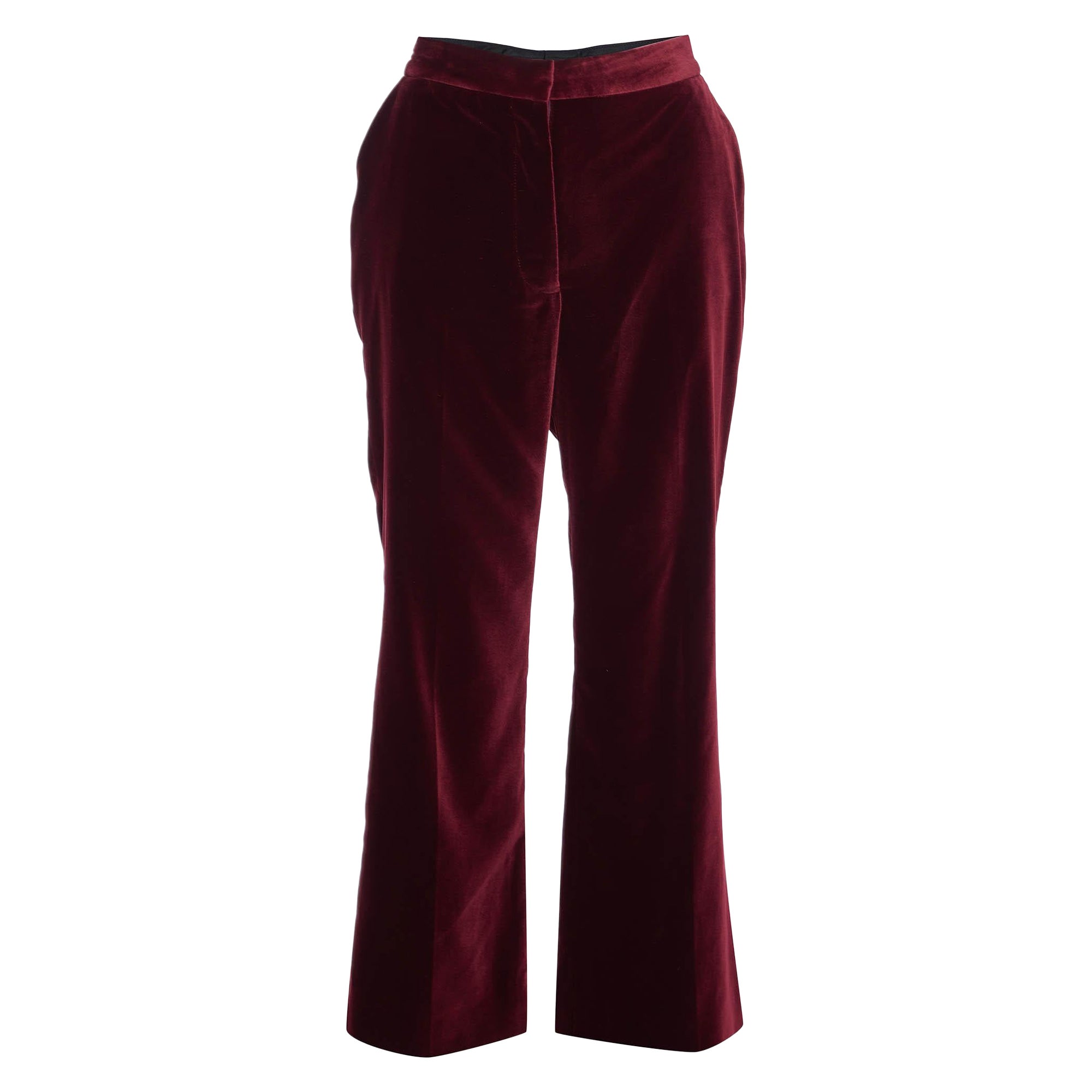 Pantalon droit Stella McCartney bordeaux M