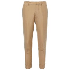 Marni Pantalon tailleur en coton beige S