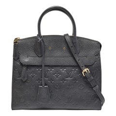 Louis Vuitton Black Monogram Empreinte Leather Pont Neuf MM Bag