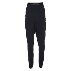 Pantaloni Givenchy in crepe nero dal taglio ampio M.