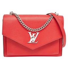 Louis Vuitton Rote Leder My Lockme BB Tasche