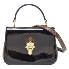 Louis Vuitton Black Vernis Leather and Monogram Canvas Cherrywood PM Bag