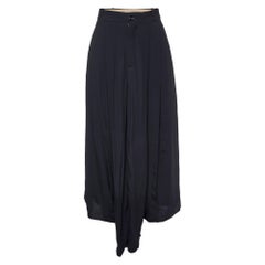 Chloe Black Crepe Flared Trousers S