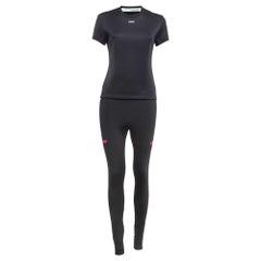 Conjunto de camiseta y mallas Off-White Black Jersey Active Wear S