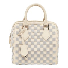 Louis Vuitton Off White/Grey Damier Cubic Speedy Cube PM Bag