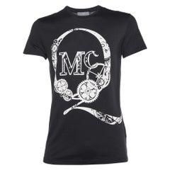 McQ by Alexander McQueen Camiseta cuello redondo de algodón con logotipo negro S