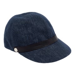 Hermes Leather Trim Linen Cap