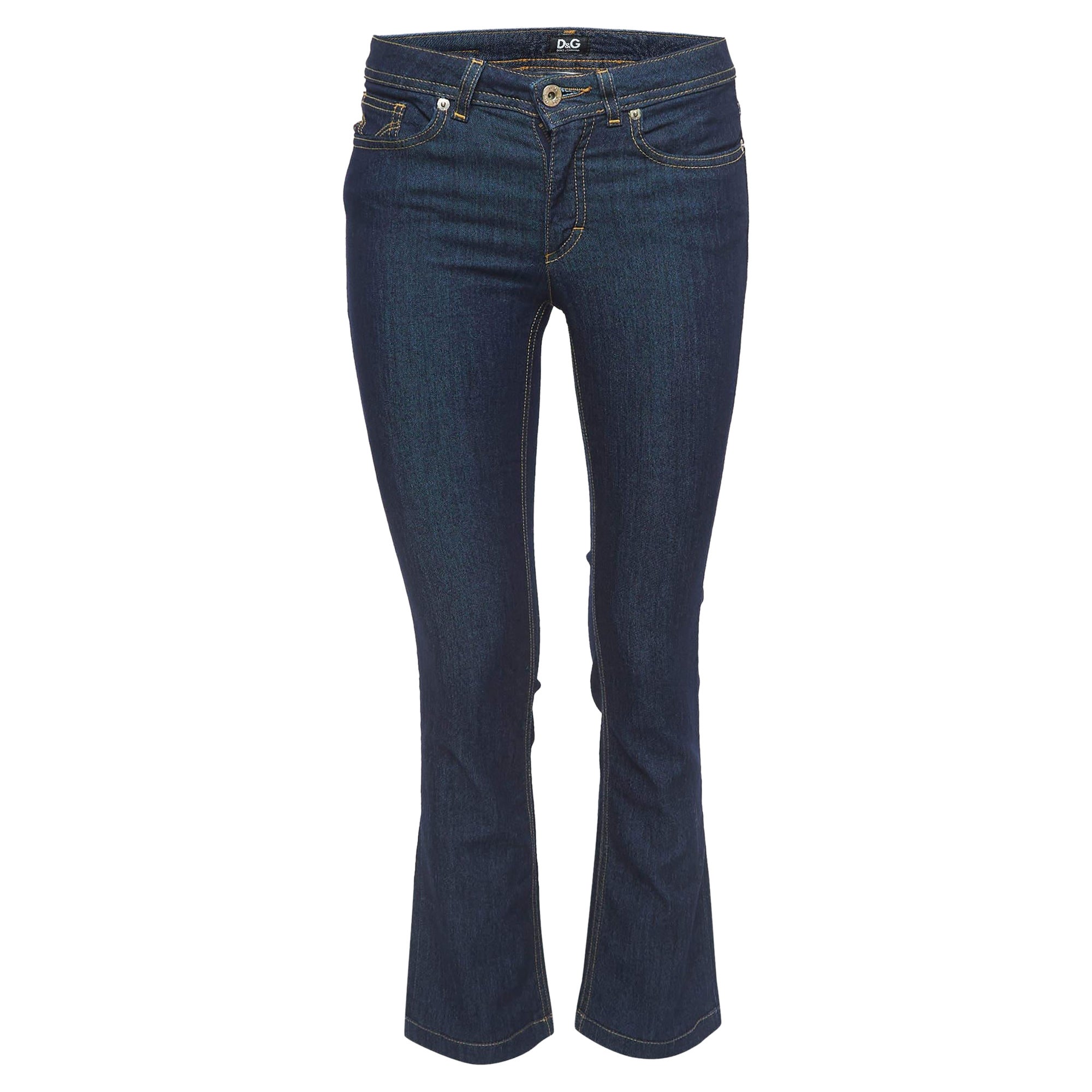 D&G Vaqueros Azul Oscuro Slimmy Tight Jeans S Cintura 24