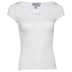 Sportmax Maglietta a manica corta in cotone off white S.S.