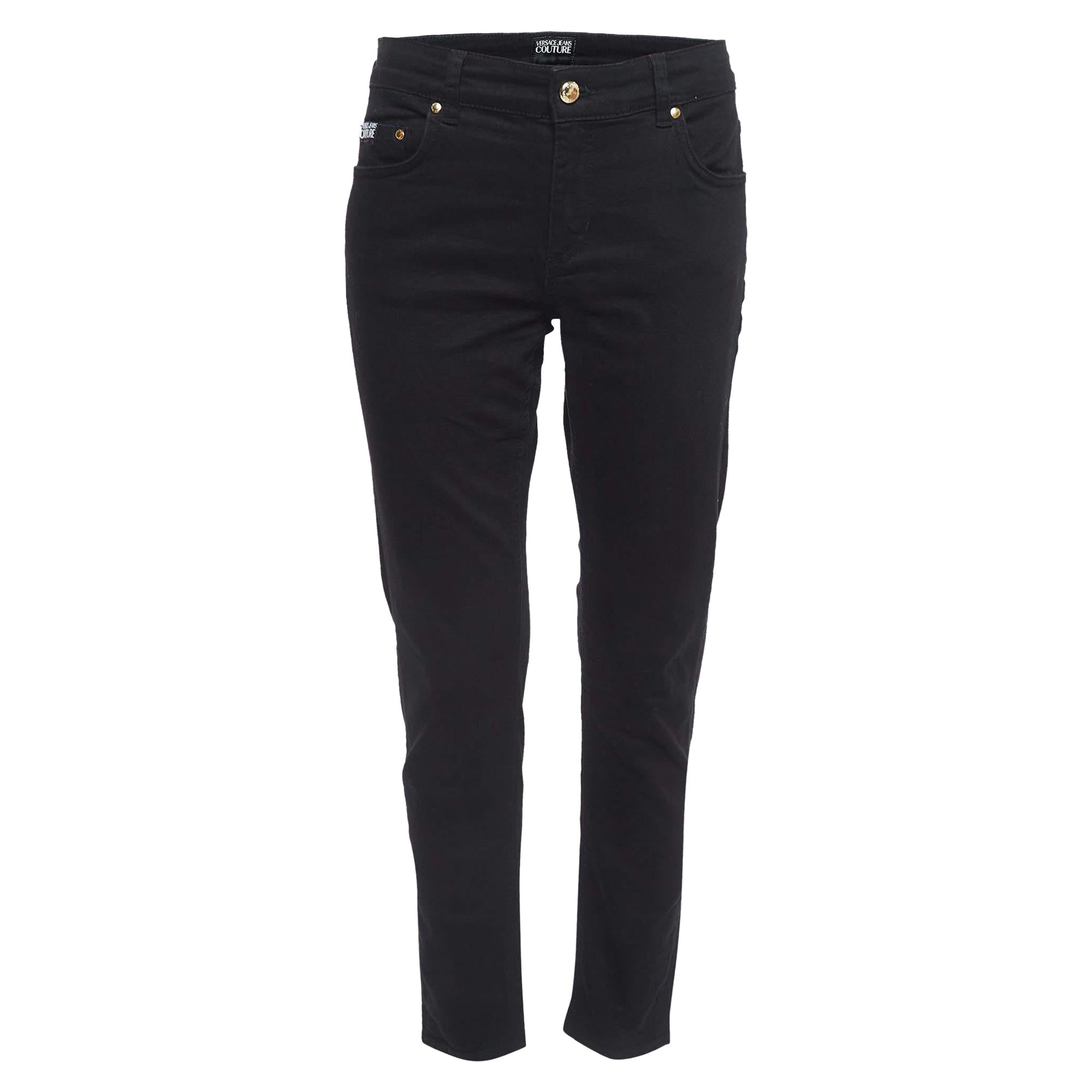Versace Jeans Couture Black Denim Slim Fit Jeans M Waist 30"