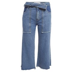 Victoria Victoria Beckham Blue Denim Cropped Jeans S Waist 25"