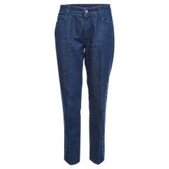 Stella McCartney Blue Logo Printed Denim Jeans M Waist 27"
