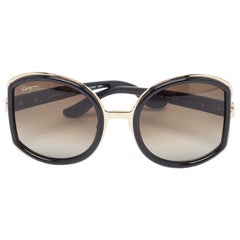 Salvatore Ferragamo Nero Gradiente  Occhiali da sole oversize con montatura SF719S