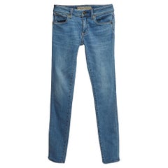 Burberry Jeans Skinny a vita bassa in denim lavato blu S Vita 24''