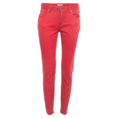 Burberry Brit Red Denim Foxton Skinny Jeans M Waist 29"