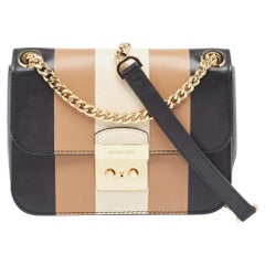 Michael Kors Tricolor Streifen Leder Sloan Umhängetasche