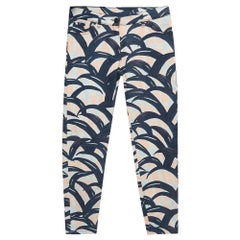 Kenzo Jean skinny denim imprimé multicolore taille 29"