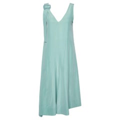 Joseph Sage Green Fuji Silk Max Sleeveless Dress S