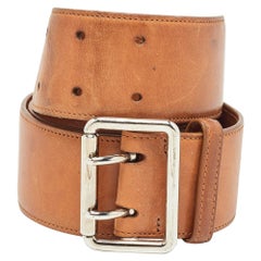 Ralph Lauren Brown Leather Buckle Belt M