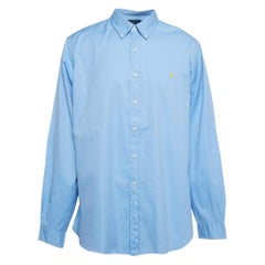 Polo Ralph Lauren Blue Cotton Beach Shirt XXL
